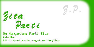 zita parti business card